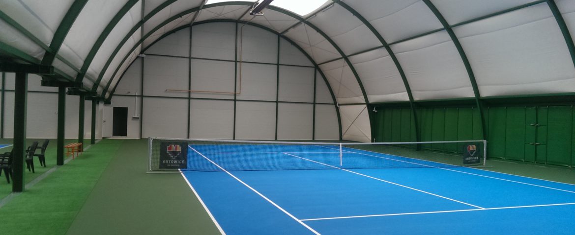 01-2016 / installation of tennis halls in Katowice