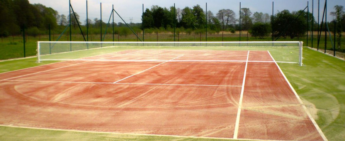 07-2016 / Tennis court with artificial grass in Polanica Zdrój